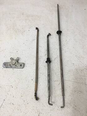 3912984 General Motors 1968-77 Corvette Original Door Lock Control Upper And Lower Rods Bell Crank