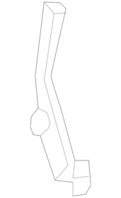 906-760-13-40 Genuine Mercedes-benz Lock Lever