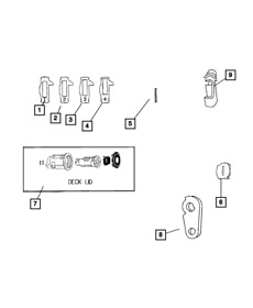 5114571aa Genuine Mopar Latch Clip