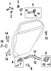 6876006010 Genuine Toyota Oem Upper Hinge Lexus
