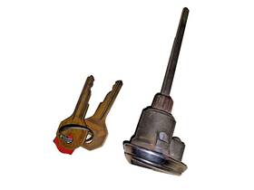 1393156 Gm 1941 1942 1946 1947 1948 Chevrolet Lh Door Lock Cylinder And Rod With 2 Keys