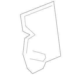 15204480 Gm Genuine Folding Rear Panel Door Latch Striker