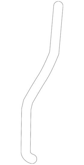 15955447 Gm Genuine Rear Side Door Latch Lower Rod