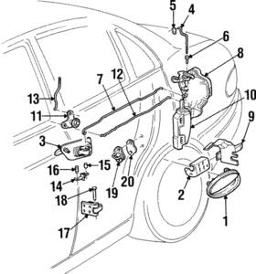 09149740 Gm Genuine Parts Rear Door Lock Actuator
