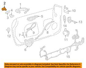 13587840 Gm Oem 14-24 Acadia Front Door Lock Hardware-cover