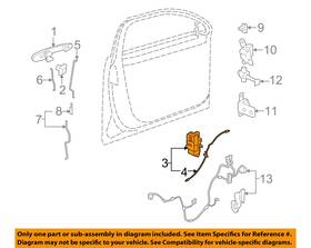 20790494 Gm Oem 06-10 Lucerne Front Door Lock Hardware-lock