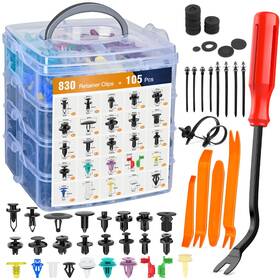 Grc-139 Gooacc 935pcs Car Push Retainer Clips And Auto One Size 830pcs Remover
