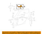 6920402021 Hardware-rear Left Door-frame 03-08 Corolla Toyota Oem Lock