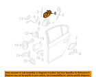51217199555 Hardware-rear Lock Bmw 06-10 Left Oem M5 Door-base
