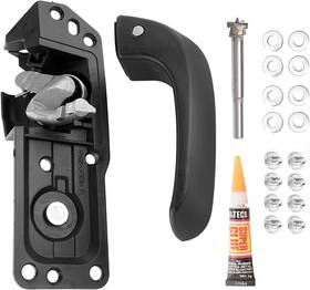 Ko-10195 Hhcsop Front Left Driver Interior Inside Door Handle Fit For Chevy Silverado Black