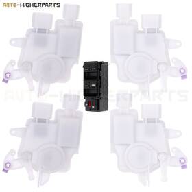 11816300 Higher-autoparts For 2006-2007 Honda Accord Front Side 4x Door Lock Actuator And Window Switch