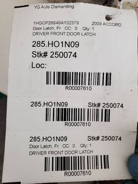 285.ho1n09 Honda Accord 2009 User Defined 7610