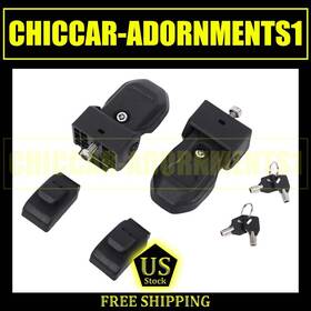 Cca20250318021 Hthe 6pcs Black For 2018 Jeep Wrangler Jl Jt Locking Hood Latch Catch With Lock