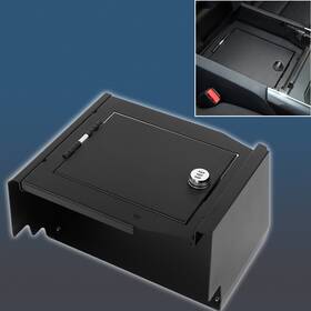 Cca2025041408 Hthe 4x For 21 Ford F150 Armrest Box Triple Guard Safe Storage Organizer Lock Black