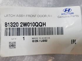 81320-2w010-qqh Hyundai 81320-2w010qqh Oe Rh Fnt Lock Actuator For 12-19 Santa Fe