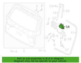 81800-s1000 Hyundai 81800 S1000 Liftgate Lock Latch For 20-24 Palisade New Genuine