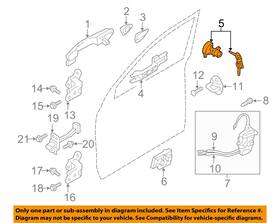 819702sc00 Hyundai Oem 12-15 Tucson Front Door Lock Hardware-lock Cylinder