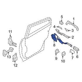 82501jk00a Infiniti Oe For G35 2007-2008 Rear Left Door Latch Assembly