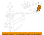 Xr853052 Jaguar 00-01 -type Lock Hardware-rear Oem Left Door-latch