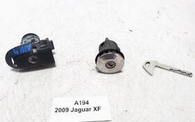 C2z5313 Jaguar 2009-2015 Oem Xf Xfr Front Driver Door Trunk Lock Cylinder Set With Key
