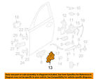 Jde10689 Actuator Oem Xj Jaguar Door-lock Front 11-13