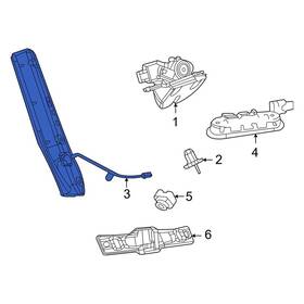 68342106ab Jeep Oe For Wagoneer 2022-2024 Rear Right Liftgate Object Sensor