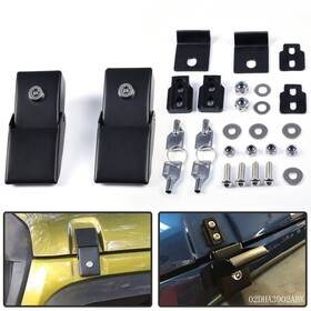 Jijia012016 Jijiamotor13 Aluminum Hood Lock Assembly Locking Latches Fit For Jeep Wrangler Jk 07-17