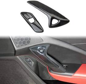 Kewt-011-c Justautotrim Carbon Fiber Look Interior Door Handle