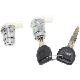 Karparts360 197238627625 For Acura Integra 1987-1993 Door Lock Cylinder Set Of 2 Chrome With Keys