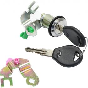 Karparts360 619264867160 For Nissan Pickup Door Lock Cylinder 1995 1996 1997 Silver With Keys