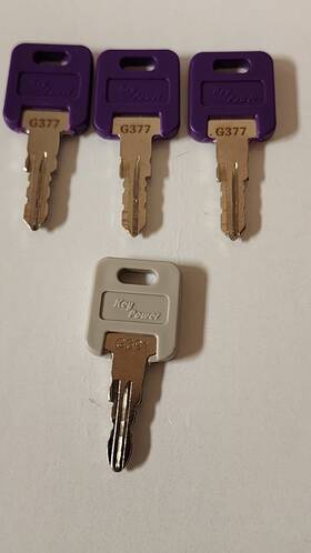 G391 Keypower G377 And Rv Keys Precut X3 G31 X1 New