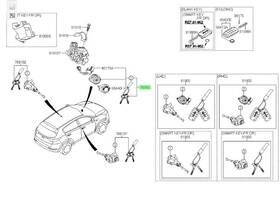 81900-d9g00 Kia Sportage 2016-2022 Key Sub Set Steering Lock 81900 D9g00