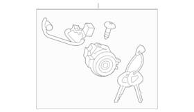 Kia 81905-b2110 Genuine Cylinder And Keys