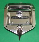 L4080 Unbranded Locking Stainless Steel Flush Door Latch Keys Brand New