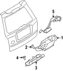 Lr014184 Land Latch Rover Genuine Oem