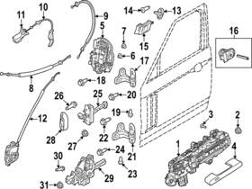Lr153875 Land-rover Genuine Door Lock Actuator Motor