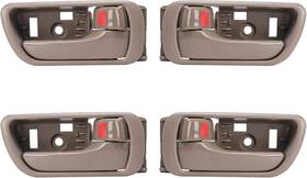 156207 Lcwrgs 4pcs Interior Inside Door Handles Replacement For Toyota Camry Beige
