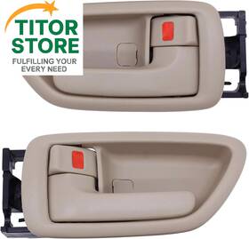 81227 Lcyolada 2pcs Interior Door Handles Driver And Passenger Side For 2 Pieces Beige