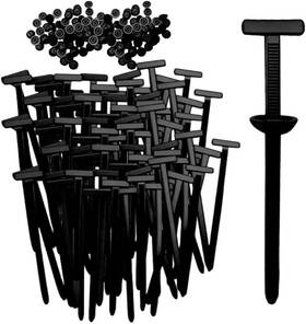 Leocfy 717690654870 Nylon Universal Cable Tie Buckle 2025 New Locking Zip Standard Black