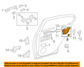6905030530 Lexus Toyota Oem 14-16 Is350 Rear Door-lock Actuator Motor