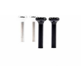 Lg2043 Lg Billet Usa Door Lock Knobs 10-24 Thread Oe Style Black Anodized Finish