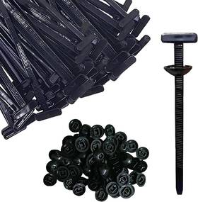 Nlzd0321423 Lifeqian 100pcs Nylon Universal Cable Tie Buckle Clip With Pin &