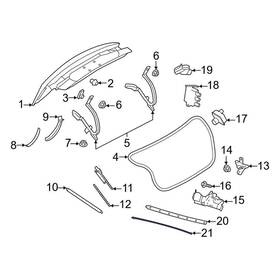Gb5z14f680b Lincoln Oe For Continental 17-20 Rear Upper Liftgate Motion Sensor