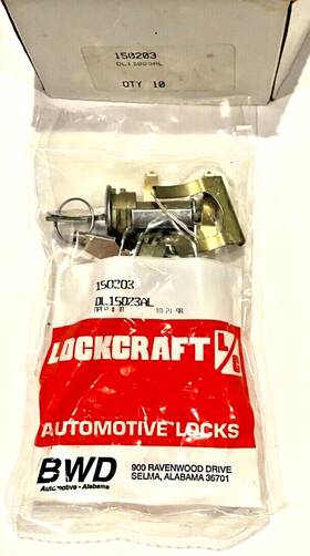 Dl15203al Lockcraft Dl15023al 15203 2 Door Lock Cylinders With Keys Chrysler Dodge Nos