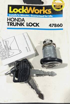 Tl47860 Lockworks 47860 Trunk Lock And Keys For 1981 Honda Civic Not Complete