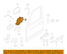 Fqj500470 Lr3 Rover Kit Lock Land Front Oem 05-07 Door-door