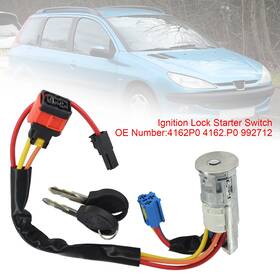 4162.p0 Madhornets 4162p0 992712 Ignition Lock Starter Switch With 2 Keys For Peugeot 206 Citroen Picasso Us