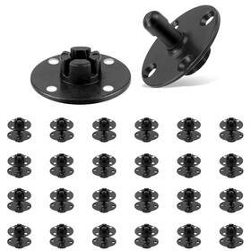 Pfk-25 Magluv 25 Pcs Beauclip Fasteners For Panels Paneling On Boats Rvs Wall Black