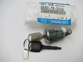 Ge6076220a Mazda New Genuine Front Left Door Lock Cylinder With 2 Keys Oem For 1986-1987 626