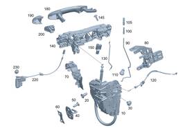 099-723-22-00 Mercedes-benz Genuine Lock Striker